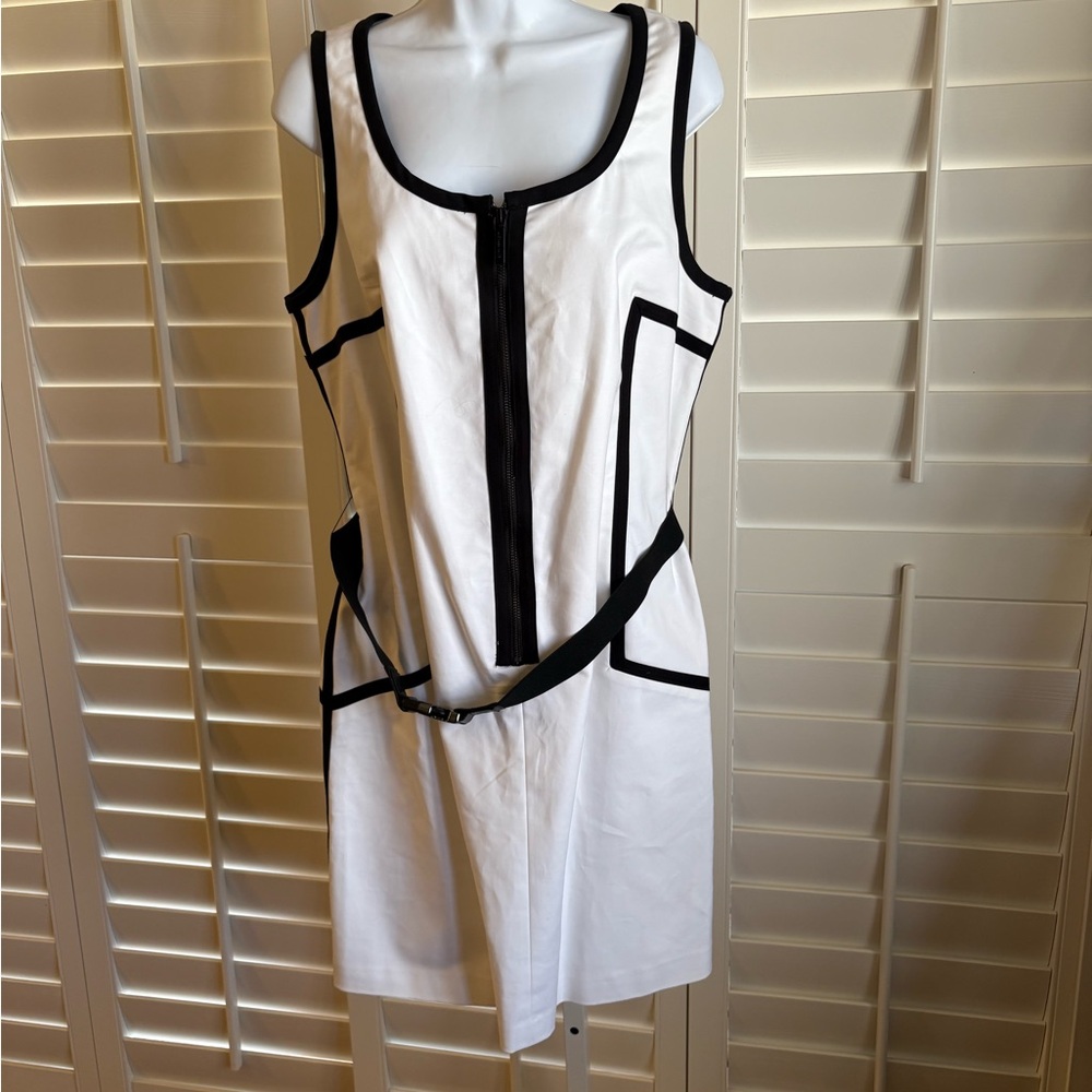 Michael Kors White and Black Mini Dress